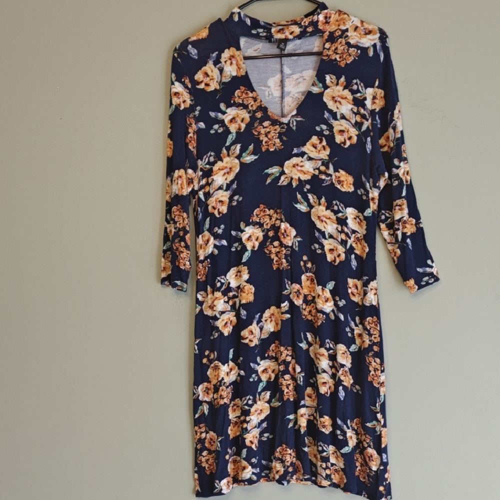Floral Navy Dress